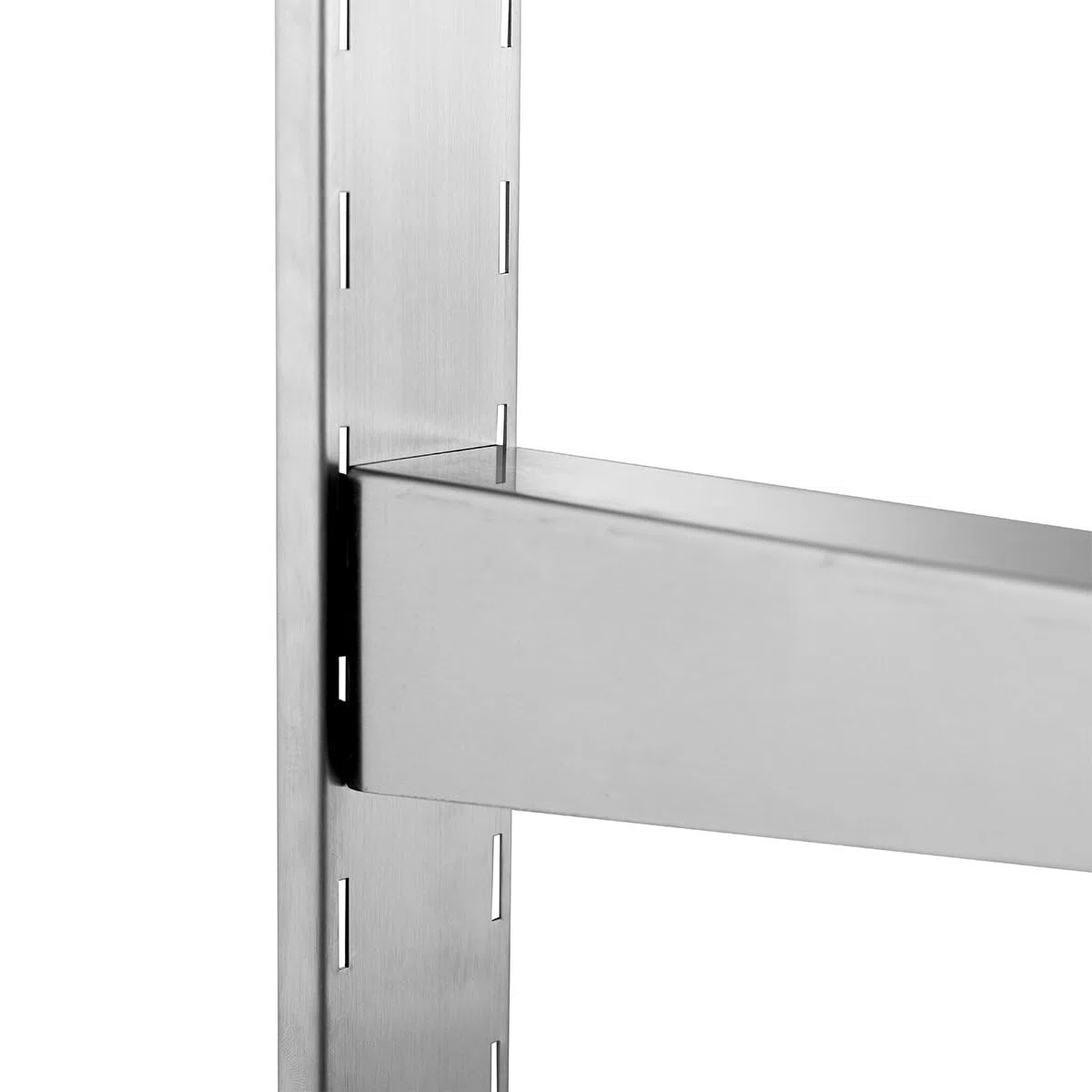 GastroHero Edelstahl Wandregal doppelt I 120 x 40cm Wandbord Gastronomie I Edelstahlregal mit 2 Ablageböden I Hängeregal Edelstahl für Küche & Gastro