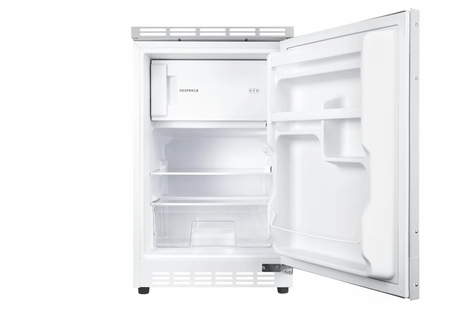 respekta Unterbaukühlschrank/in weiß / 81,5 x 49,5 cm / 82 L Nutzinhalt/Wechselbarer Türanschlag/Verstellbare Füße/automatisches Abtauverfahren im Kühlteil / UKS110-11