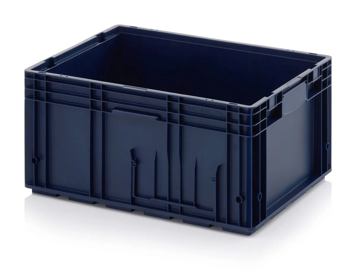 Auer Packaging 4x R-KLT Behälter 60 x 40 x 28 * Kleinladungsträger blau 60x40x28 Eurobehälter Industrie KLT 6429 6428