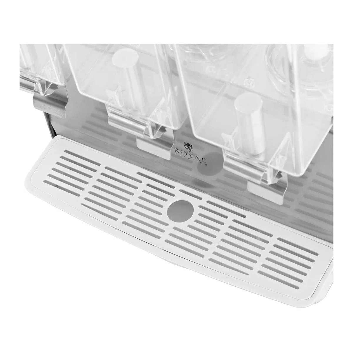 Royal Catering RC-JDD03 Saftspender 3 x 10 L Kühlsystem Dispenser Getränkespender Getränkespender mit Zapfhahn, Transparente
