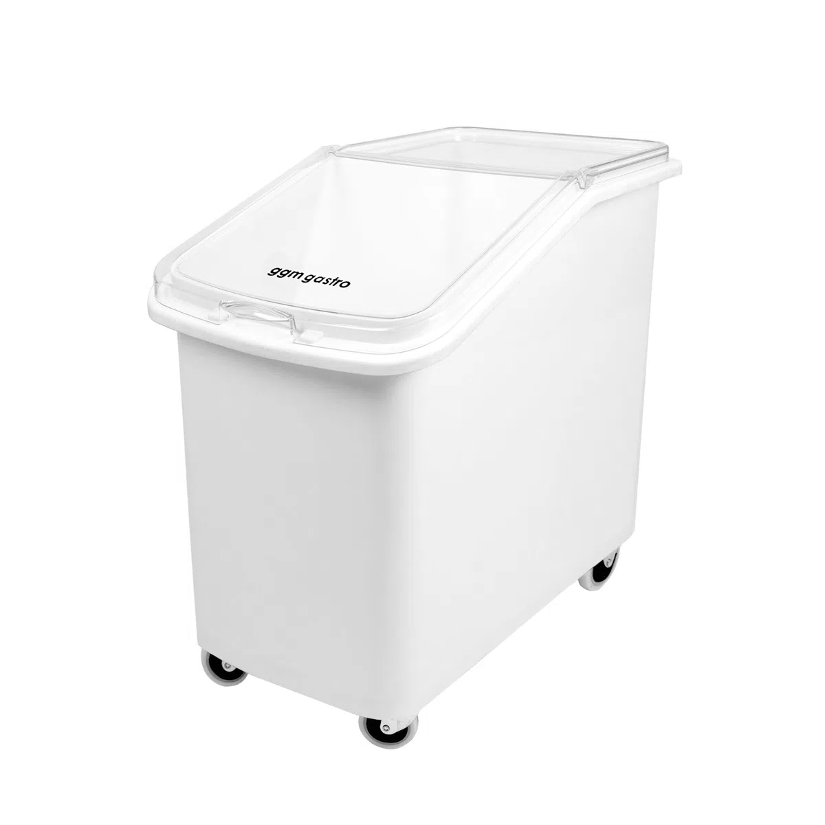 GGM Gastro | GPPUS11 | Mehlwagen/Zutatenwagen - 102 Liter - Polypropylen - Mit Deckel & leisen Rollen