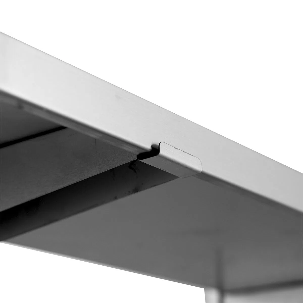 GastroHero Edelstahl Wandregal doppelt I 120 x 40cm Wandbord Gastronomie I Edelstahlregal mit 2 Ablageböden I Hängeregal Edelstahl für Küche & Gastro
