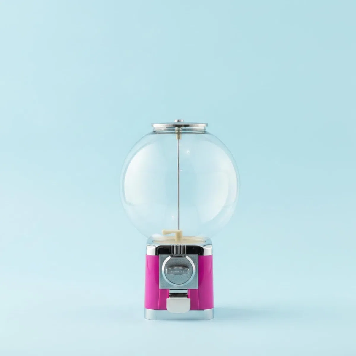 Kinder Maschine Kapselautomat Spielautomat Spielzeugspender Süßigkeitenspender Manuelle Ausgabe mit Sichtbarem Vorratsbehälter für Kapseln Kleine, Rosa