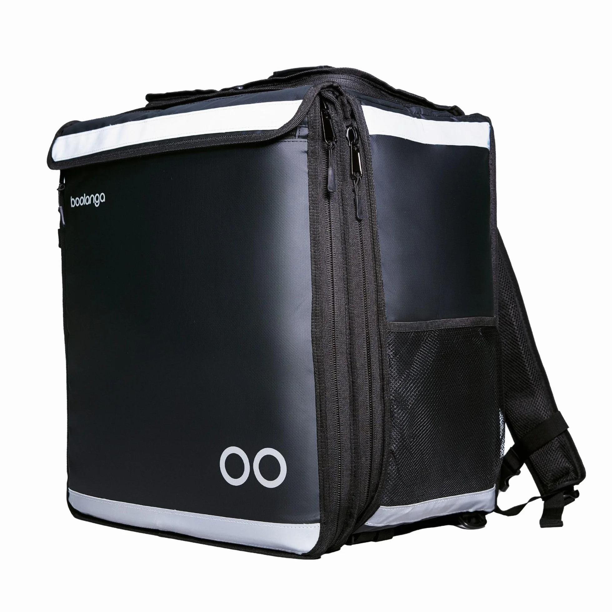 Telescopic Cubic 89L Isolierte Liefertasche erweiterbar & faltbar | Wasserdicht, Thermotasche für Pizza, Essen, Getränke | Reflektierend & strapazierfähig