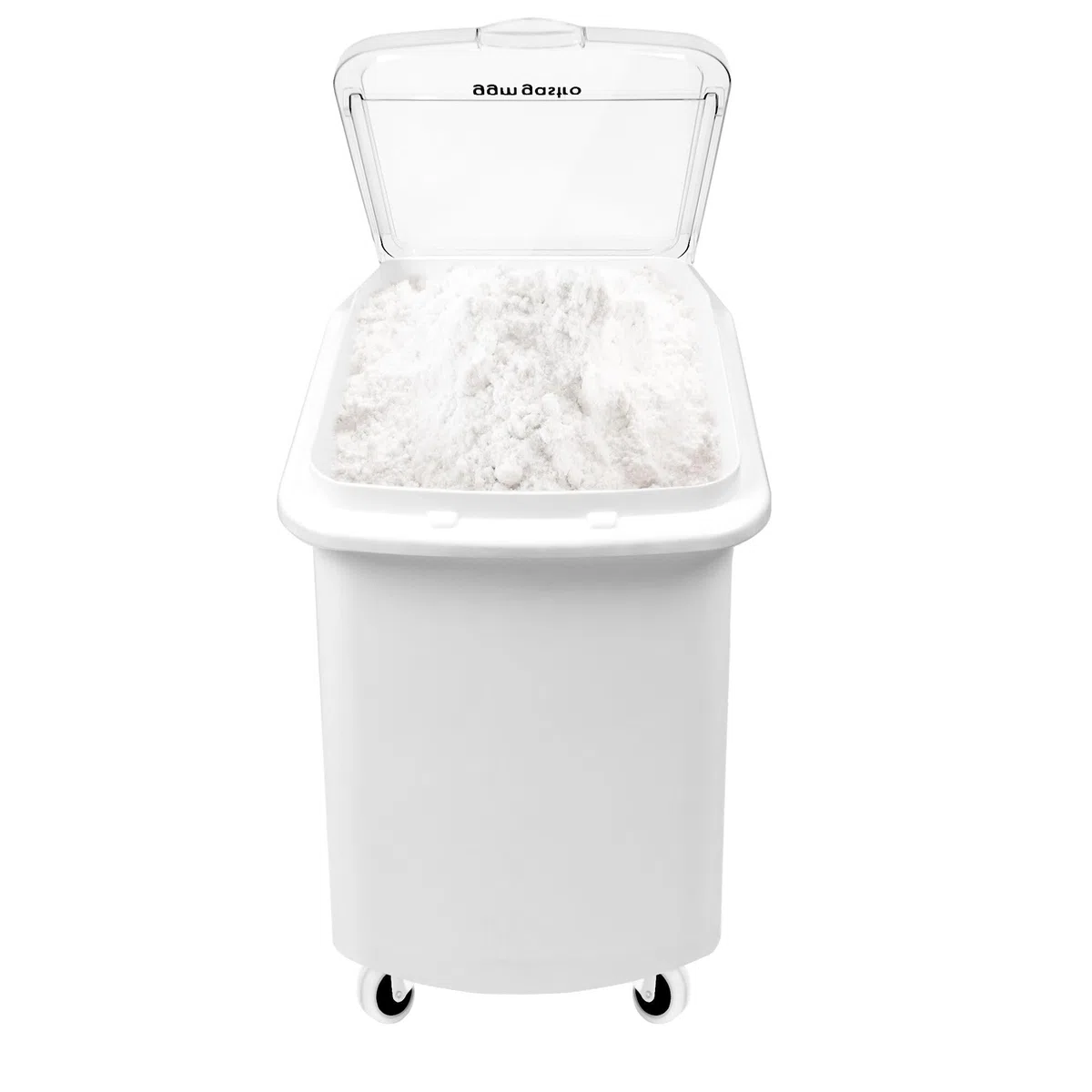 GGM Gastro | GPPUS11 | Mehlwagen/Zutatenwagen - 102 Liter - Polypropylen - Mit Deckel & leisen Rollen