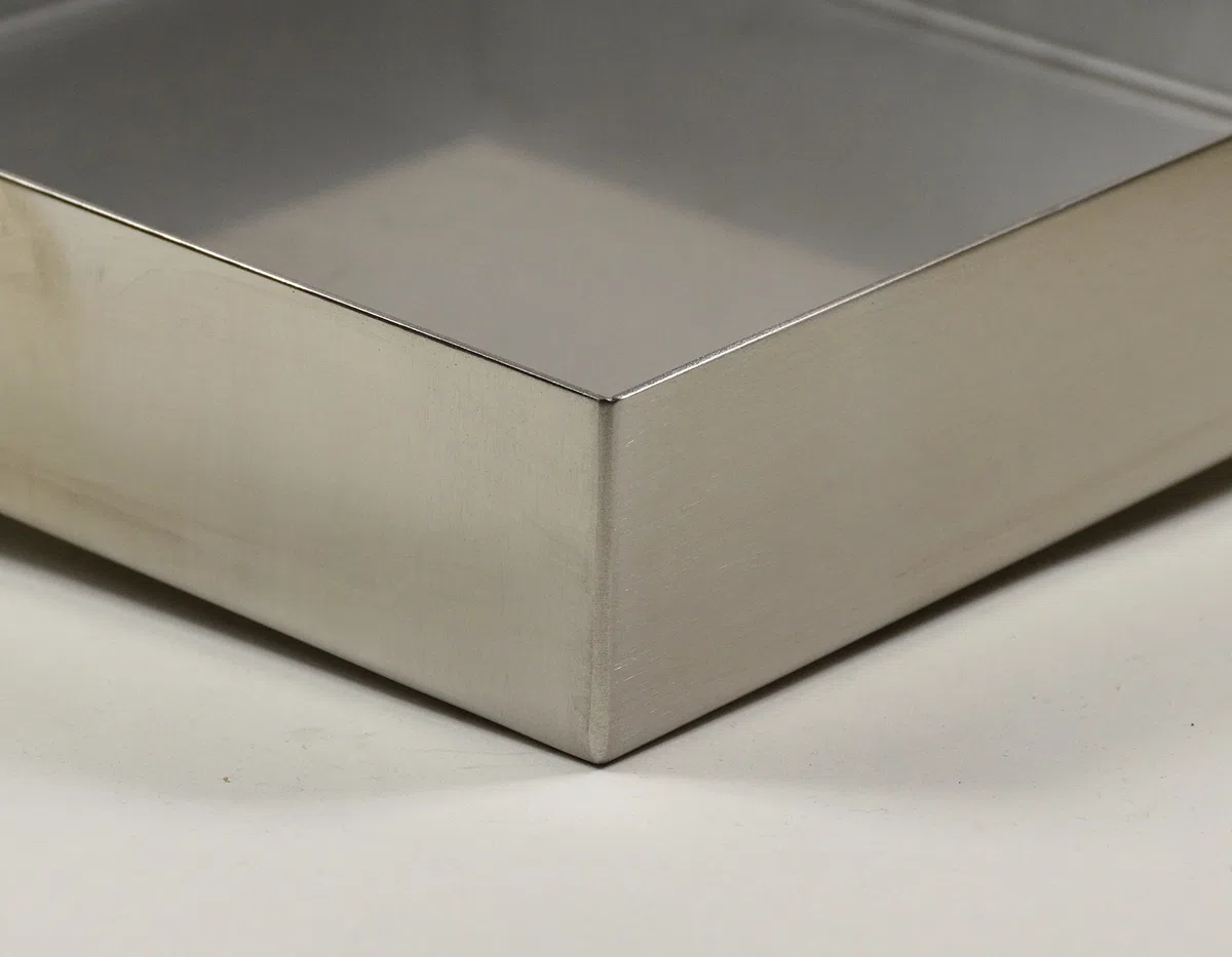 Edelstahl Wanne | Ecken dicht verschweißt | Abtropfblech | Auffangwanne | Pflanzwanne | Stärke: 1 mm | 1000 x 500 x 25 mm