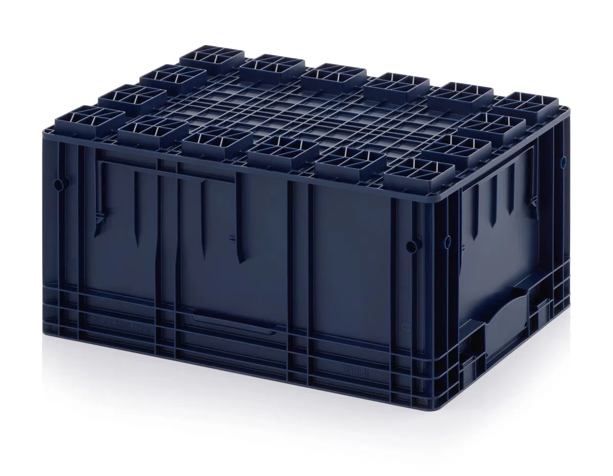 Auer Packaging 4x R-KLT Behälter 60 x 40 x 28 * Kleinladungsträger blau 60x40x28 Eurobehälter Industrie KLT 6429 6428