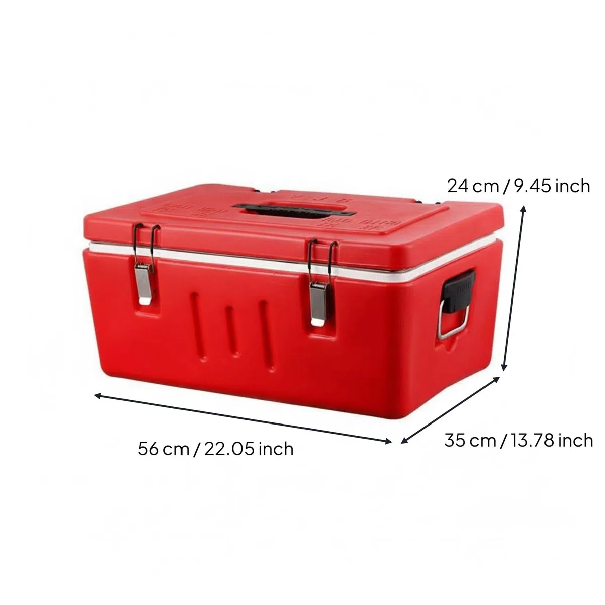 Sharplace Isolierter Speisebehälter Speisetransportbox Lebensmittelträger Warmhaltebox mit Hoher Isolierleistung Und Tragbaren Seitengriffen für Foodtruck, Removable 2 Grids