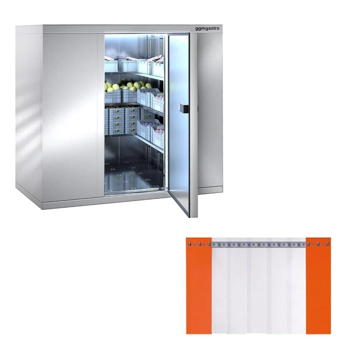 GGM Gastro | TKF1812E | Edelstahl Tiefkühlzelle - 1800x1200mm - 2,65m³