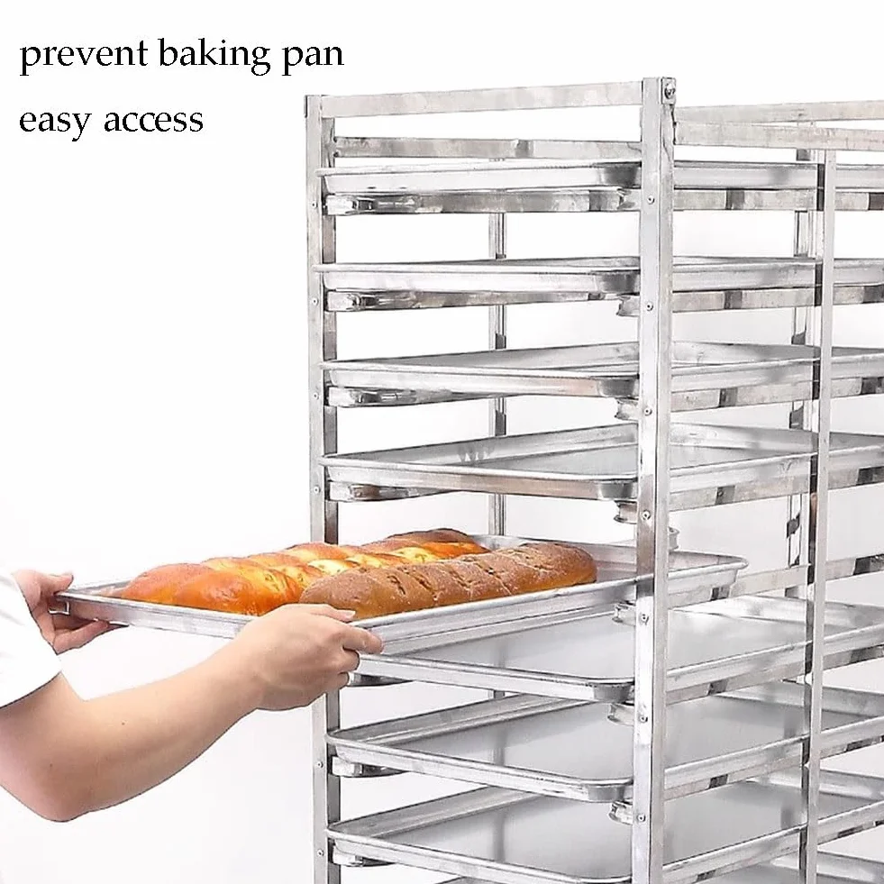 Robuster Bäckereiwagen mit Rollen für effizienten Transport in gewerblichen Küchen, Restaurants und Hotels