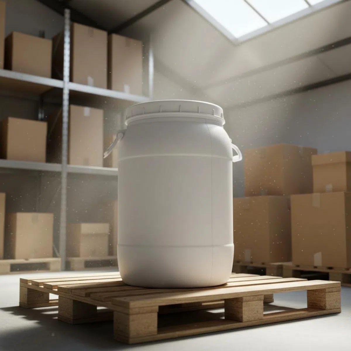 Großvolumen-behälter Fermentationsfass Aufbewahrungsfass Vorratsbehälter HDPE mit Weiter Öffnung für Küche Haushalt Organisation Heim Lagern, Weiß, 35 Liter