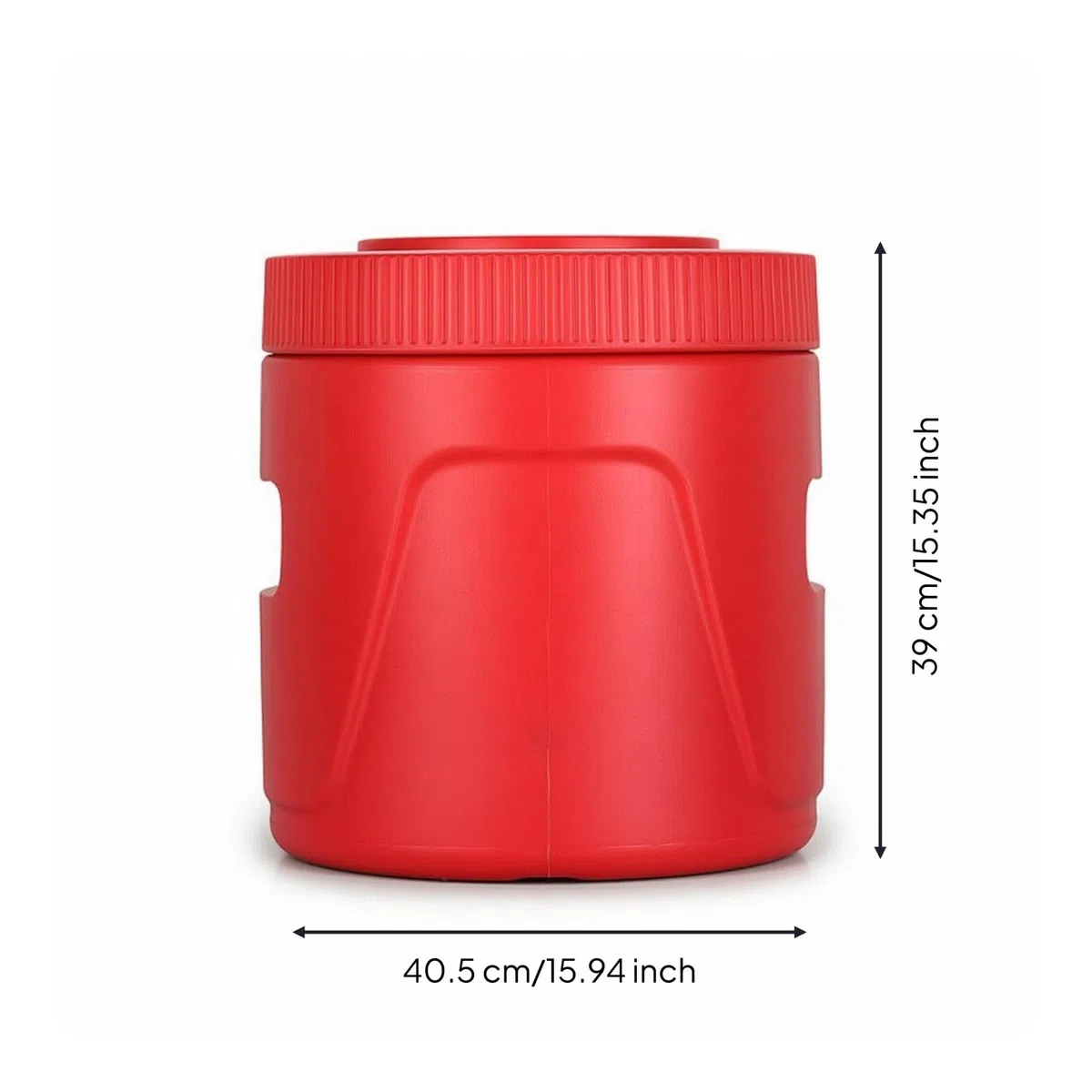 Isolierter Vorratsbehälter Thermoeimer Thermobehälter Warmhaltebehälter mit Edelstahleinsatz Und Schraubdeckel aus PP Und PU für Catering Straßenverkauf Großküche Outdoor Kapazität, 20L