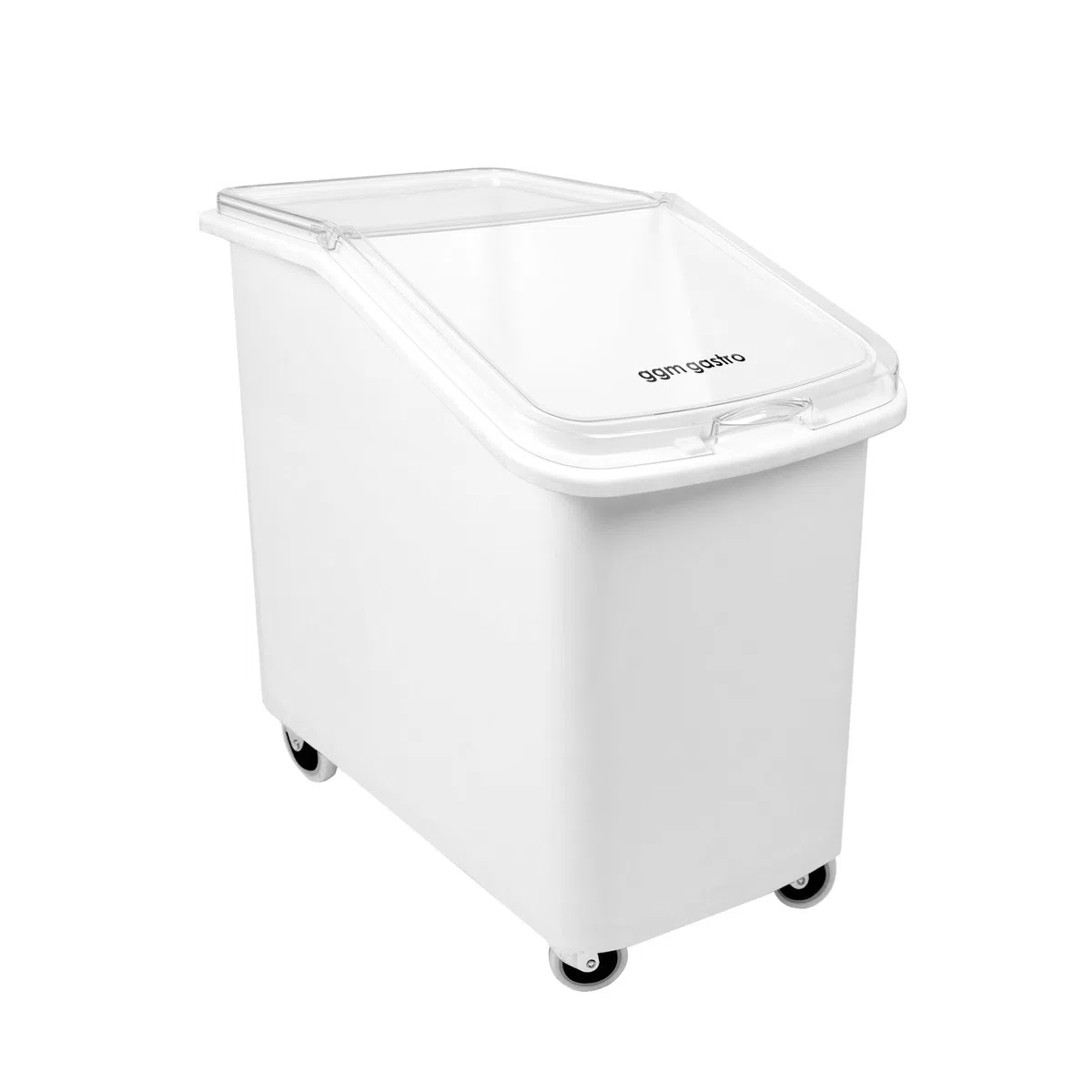 GGM Gastro | GPPUS11 | Mehlwagen/Zutatenwagen - 102 Liter - Polypropylen - Mit Deckel & leisen Rollen