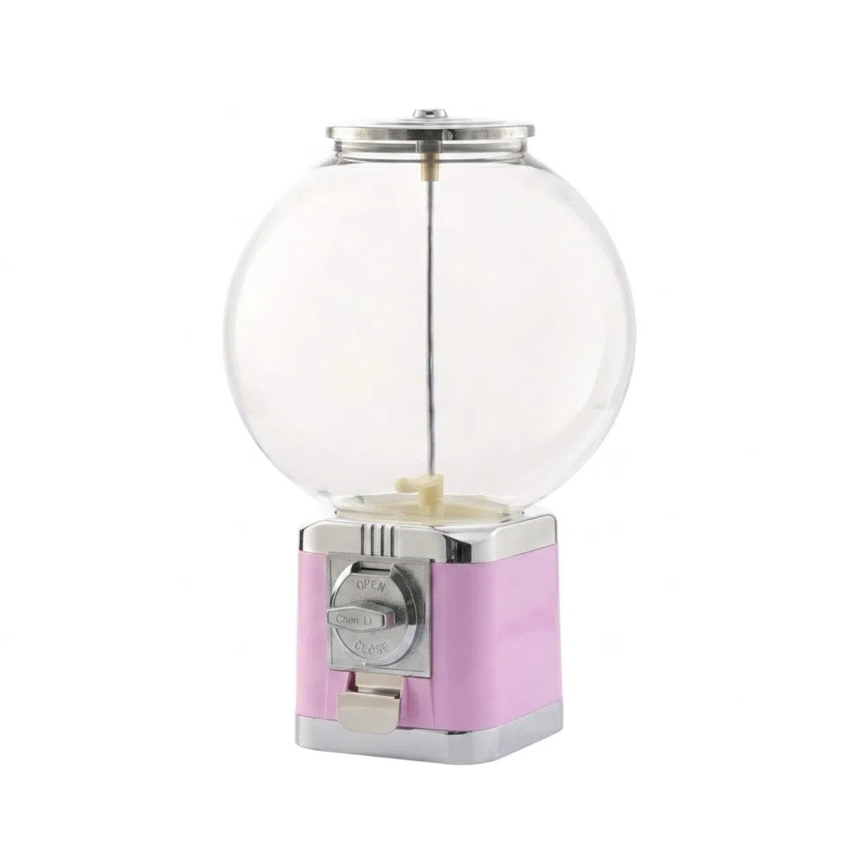 Kinder Maschine Kapselautomat Spielautomat Spielzeugspender Süßigkeitenspender Manuelle Ausgabe mit Sichtbarem Vorratsbehälter für Kapseln Kleine, Rosa