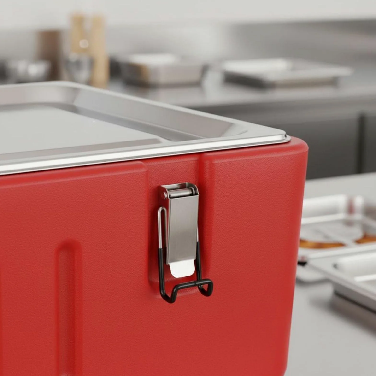 Sharplace Isolierter Speisebehälter Speisetransportbox Lebensmittelträger Warmhaltebox mit Hoher Isolierleistung Und Tragbaren Seitengriffen für Foodtruck, Removable 2 Grids
