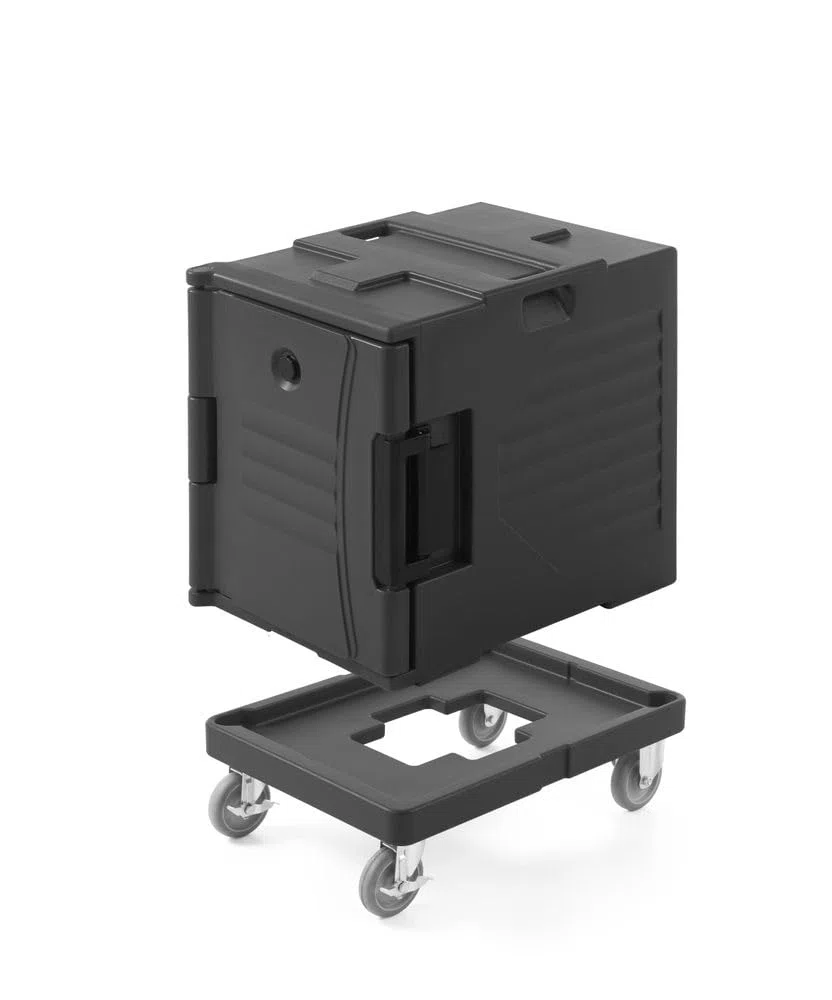 HENDI Thermobox, AmerBox, für 12x GN1/1 Behälter, mit 2 Tragegriffen, Stapelbar, Transportbox, Isolierbox, Warmhaltebox, Thermobehälter, 477x680x(H)620mm, LDPE
