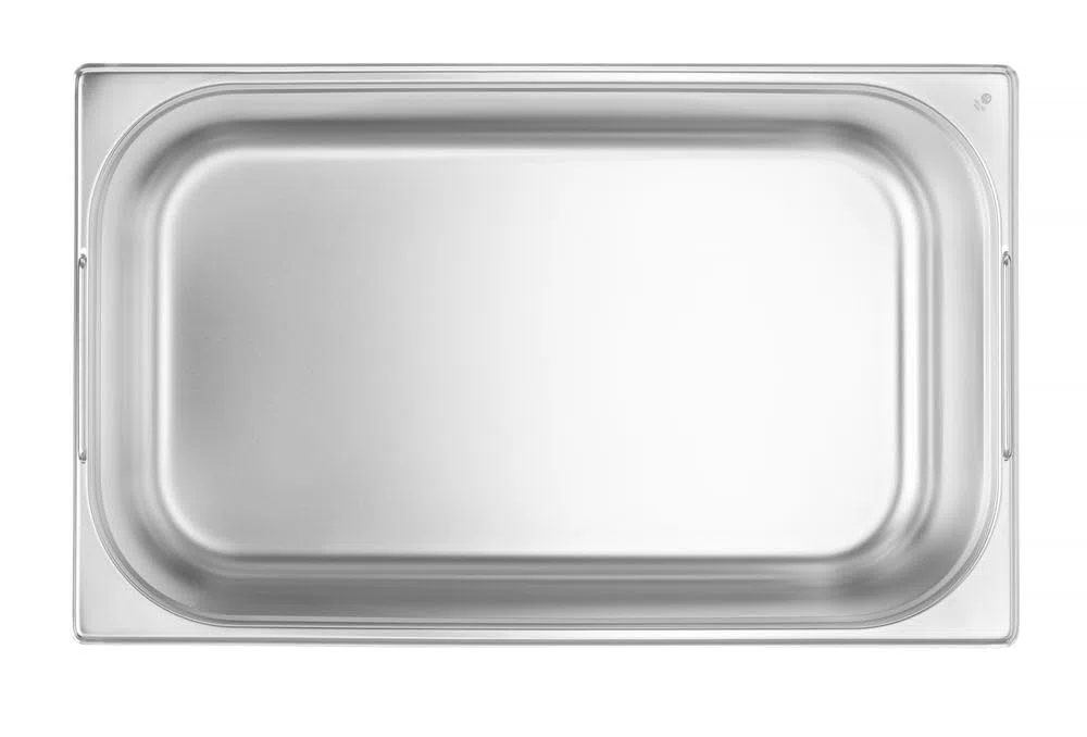 HENDI Gastronormbehälter, mit Griffen, Temperaturbeständig von -40° bis 300°C, Heissluftöfen-Kühl- und Tiefkühlschränken-Chafing Dishes-Bain Marie, 28L, GN 1/1, 530x325x(H) 200mm, Edelstahl