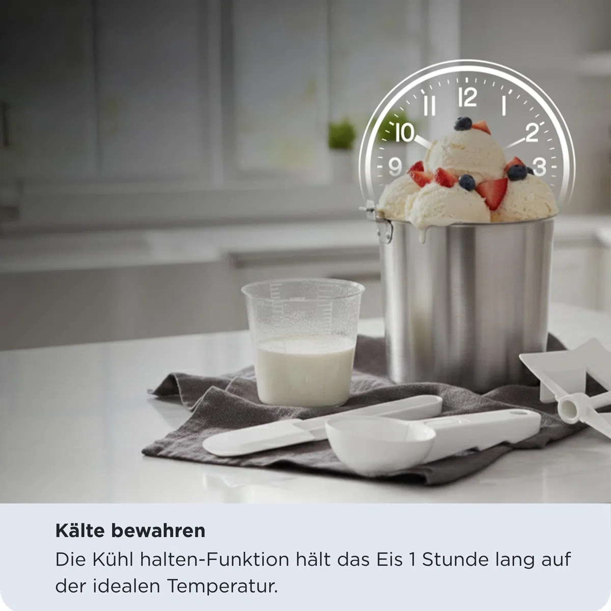 Ariete 644/00 Gran Gelato 4in1 Eismaschine, Eismaschine mit Kompressor, Eiscreme, Joghurt, Sorbet und Granita, 30-60 Minuten, Kalthaltefunktion
