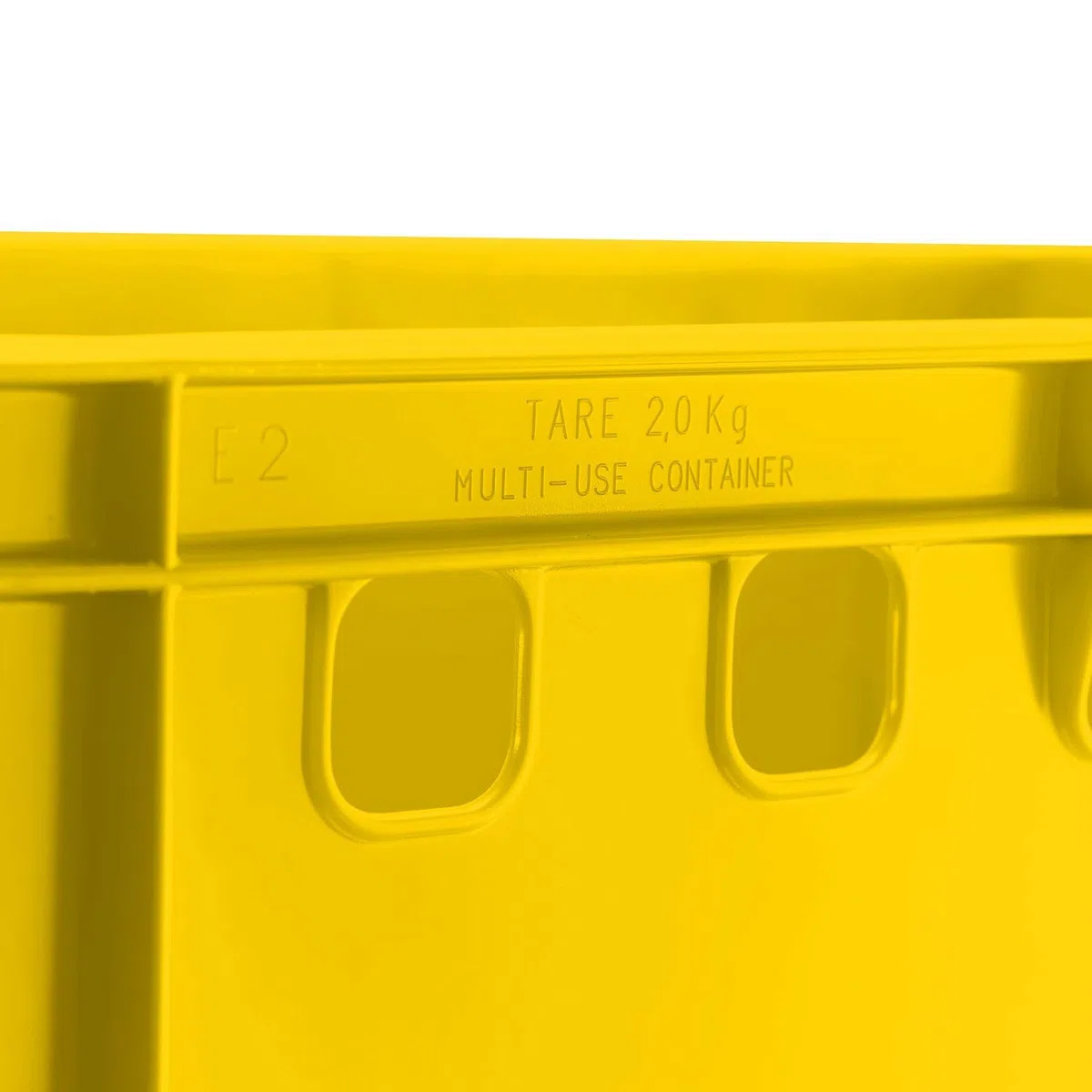 Fleischkiste E2 60x40x20 cm Eurobox 5er Set Gelb lebensmittelecht robust | BURI, stapelbar, Kunststoff, Made in Germany, Lagerbox, Transportbehälter, belastbar, Normmaß, vielseitig, langlebig