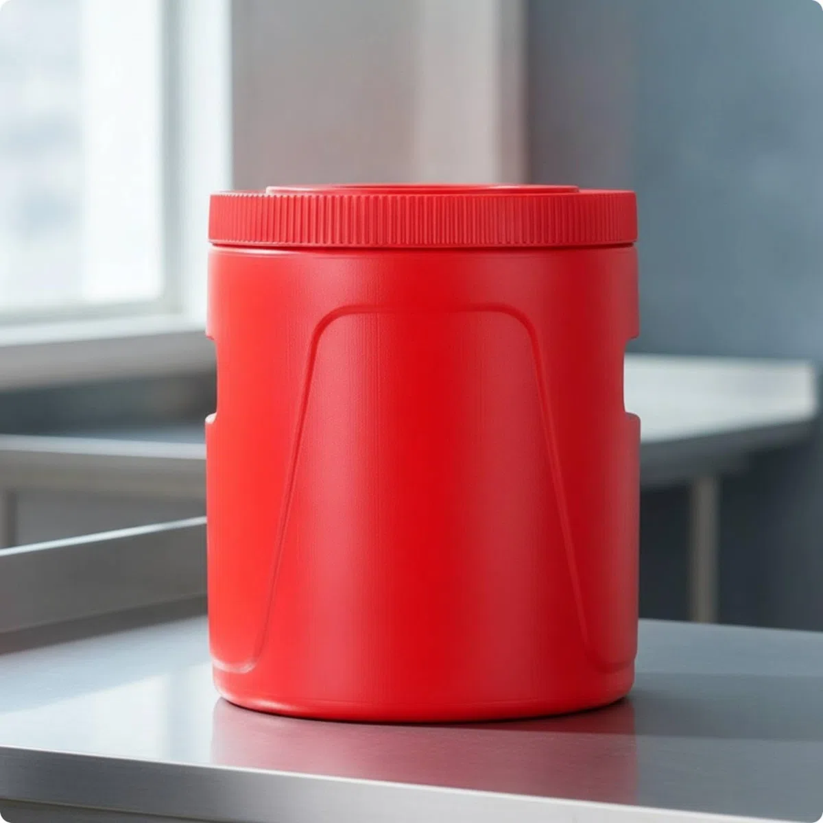 Isolierter Vorratsbehälter Thermoeimer Thermobehälter Warmhaltebehälter mit Edelstahleinsatz Und Schraubdeckel aus PP Und PU für Catering Straßenverkauf Großküche Outdoor Kapazität, 20L