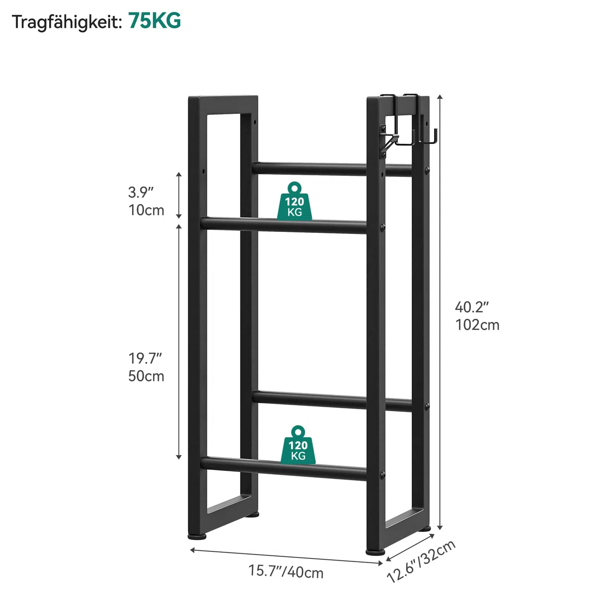 YITAHOME Getränkekistenregal 2 Kisten mit Rollen, verstellbaren füße, Öffner, Metall Kistenregal mit 2 Ebenen für Bier, Obst, Gemüse, Wasser, getränkeregal kisten Regal, Tragfähigkeit 240KG
