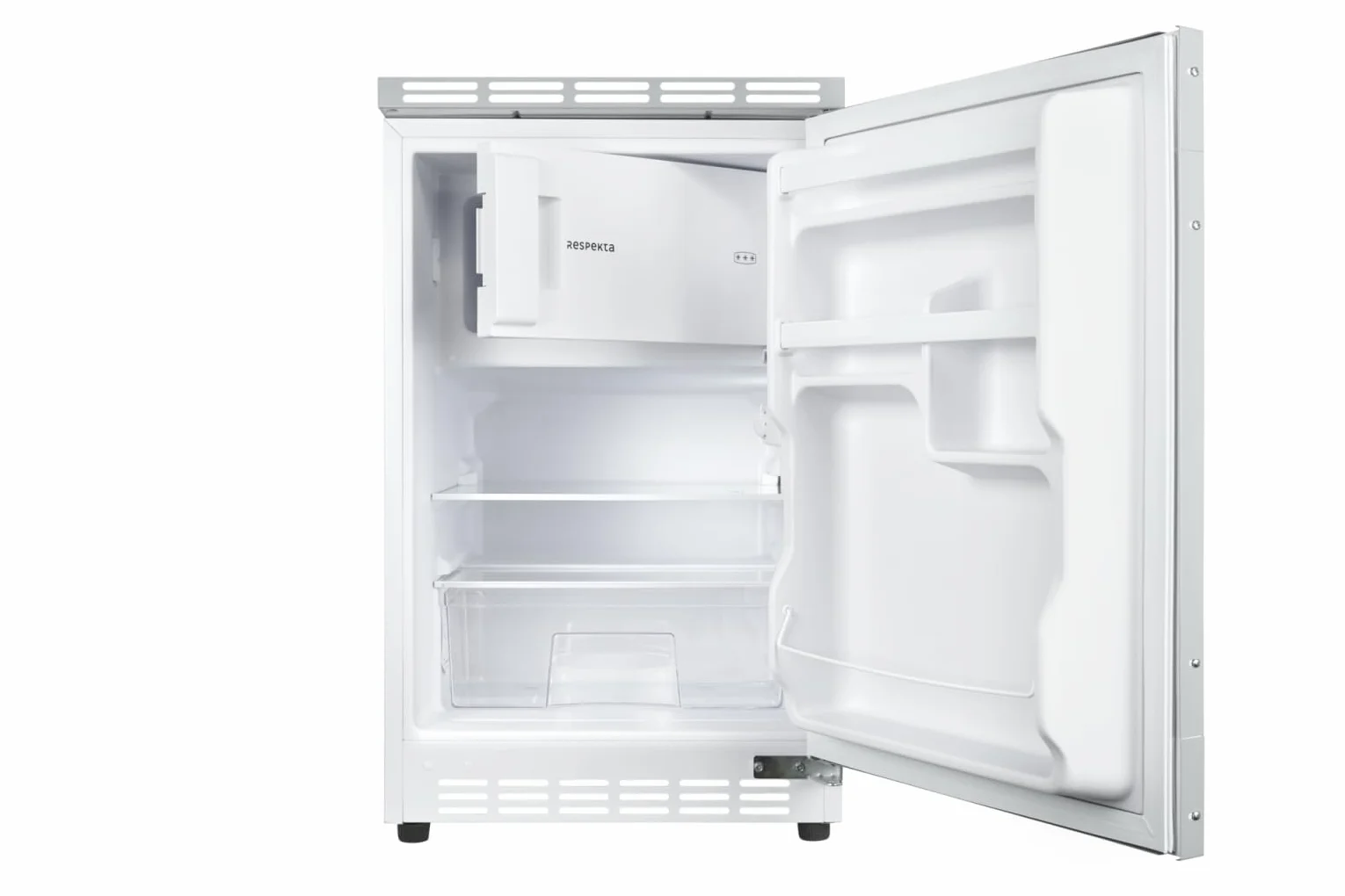 respekta Unterbaukühlschrank/in weiß / 81,5 x 49,5 cm / 82 L Nutzinhalt/Wechselbarer Türanschlag/Verstellbare Füße/automatisches Abtauverfahren im Kühlteil / UKS110-11