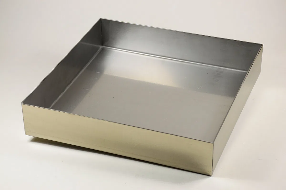 Edelstahl Wanne | Ecken dicht verschweißt | Abtropfblech | Auffangwanne | Pflanzwanne | Stärke: 1 mm | 1000 x 500 x 25 mm