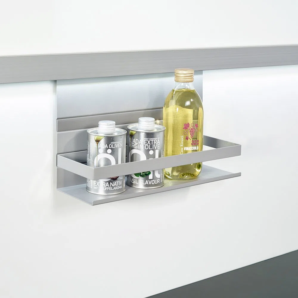 KESSEBÖHMER Linero MosaiQ Universalablage 350 x 110 x 200 mm mit Rahmen titangrau / Relingsysteme